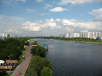 По <b>Братеевскому</b> мосту через Москва-реку. Первый переход этой реки